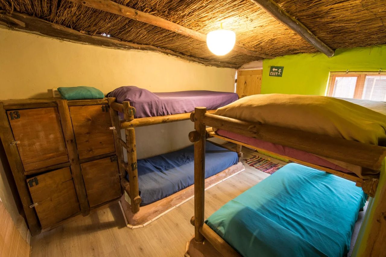 Dormitorio 4 Camas Mixto — Ají Verde Hostel San Pedro