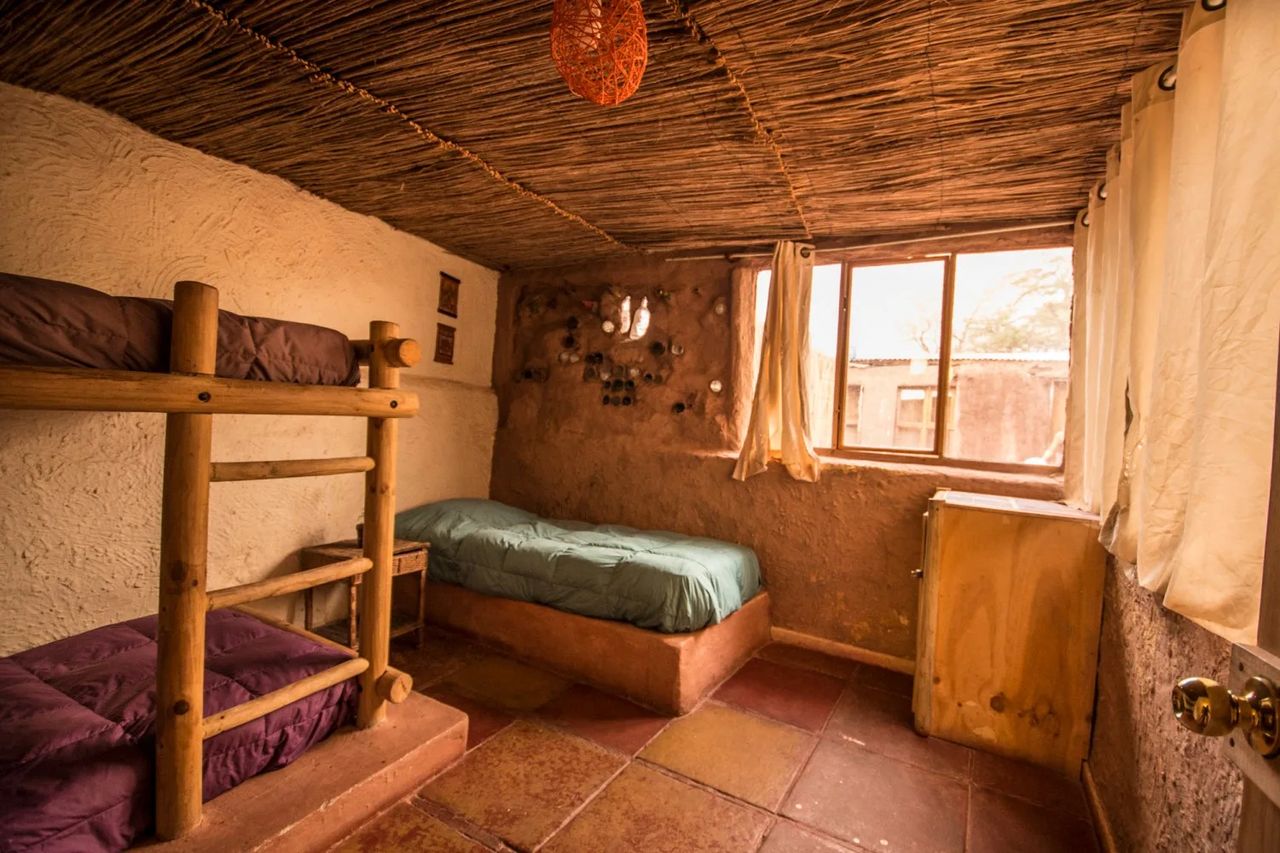 Dormitorio 3 Camas Mixto — Ají Verde Hostel San Pedro